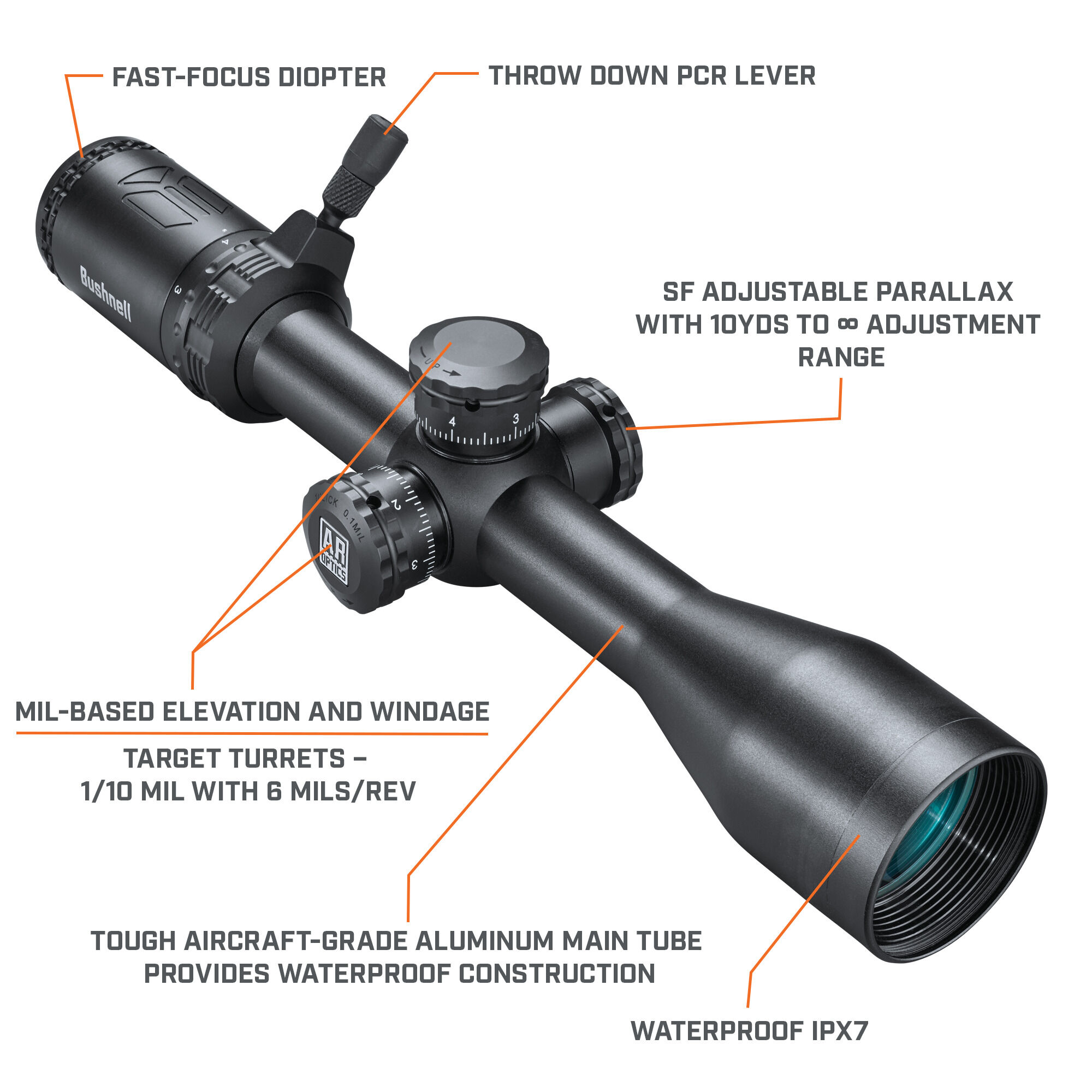AR Optics 3-9x40 Riflescope | Bushnell